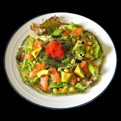 Hình ảnh salmon avocado salad - salad cá hồi bơ