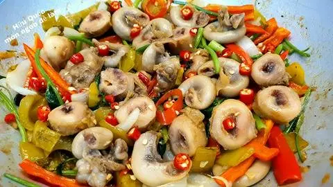 Hình ảnh Dồi Trường Xào Cải Chua