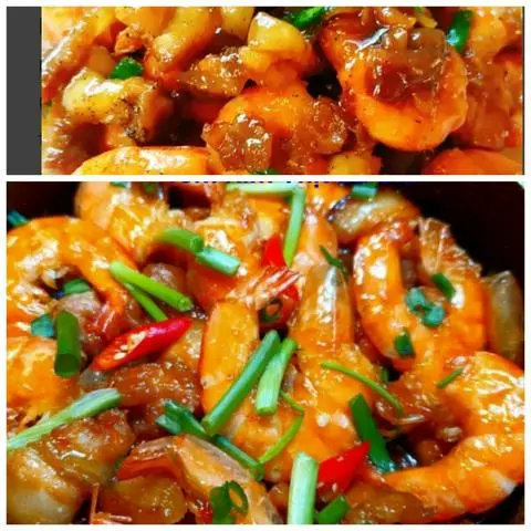 Hình ảnh Cơm Tôm Rim Thịt Ba Chỉ