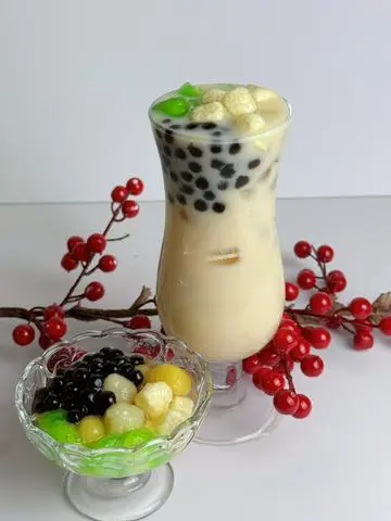 Hình ảnh Trà sữa truyền thống full topping
