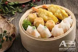 Hình ảnh Há cảo tôm thịt, than tre, gà, nấm - trà tắc xí muội