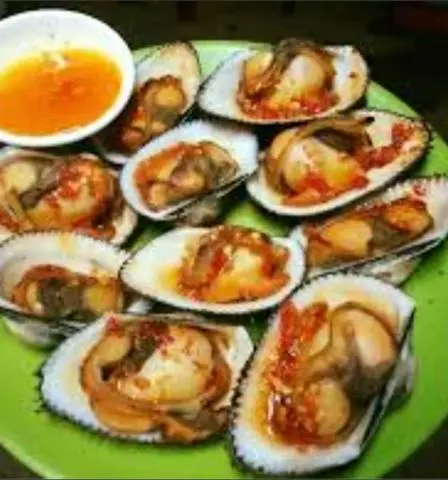 Hình ảnh sò long nướng mắm 