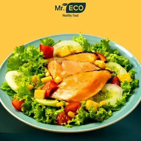 Hình ảnh Salad cá hồi áp chảo