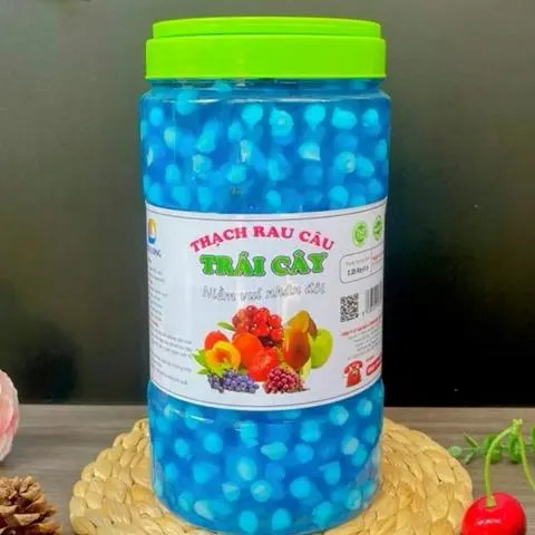 Hình ảnh Thạch Đại Long Việt Quất Hũ 2,5Kg, Rau Câu 3D Thơm Ngon Chính Hãng