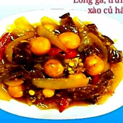 Hình ảnh Lòng gà trứng non củ hành - nhỏ