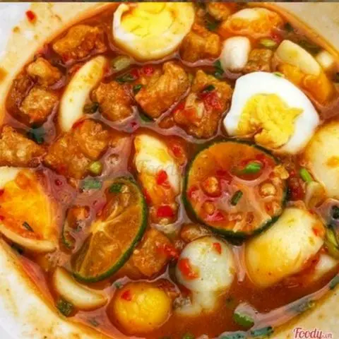 Hình ảnh Bánh Tráng Chấm mỡ hành sốt me bơ