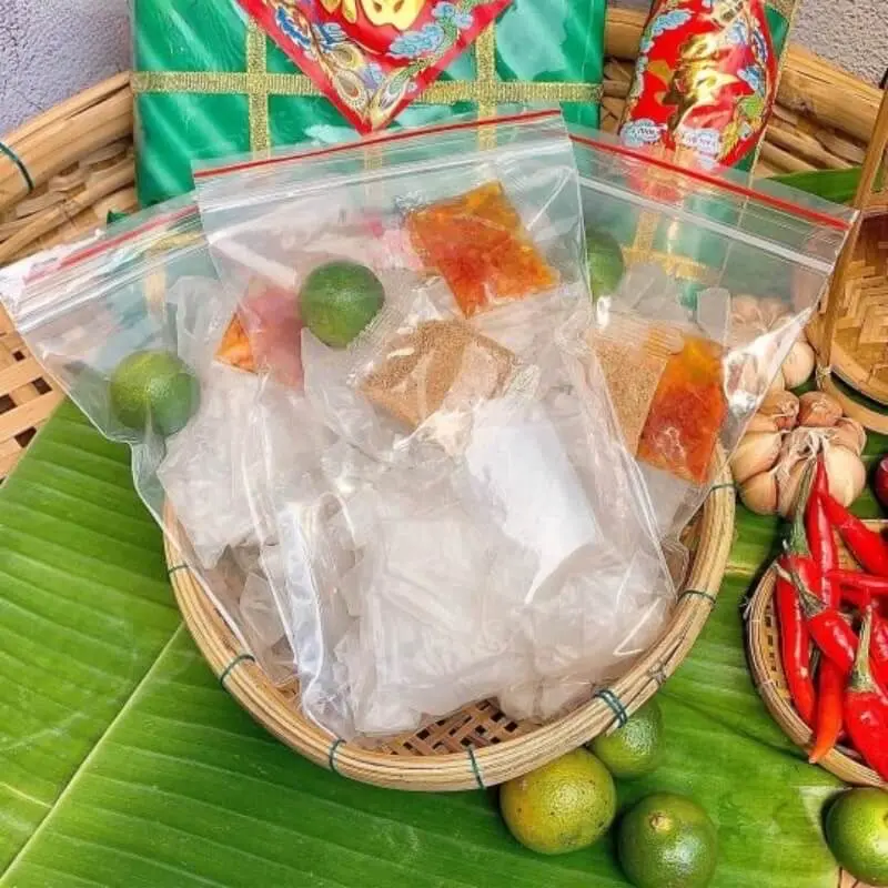 Hình ảnh Bánh tráng phơi sương muối nhuyễn