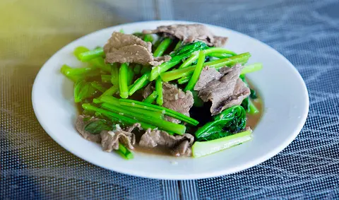Hình ảnh cải xào bò