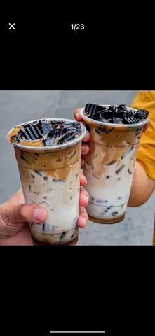 Hình ảnh Sữa tươi cà phê sương sáo