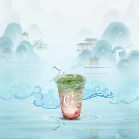 Hình ảnh Sữa tươi dâu matcha