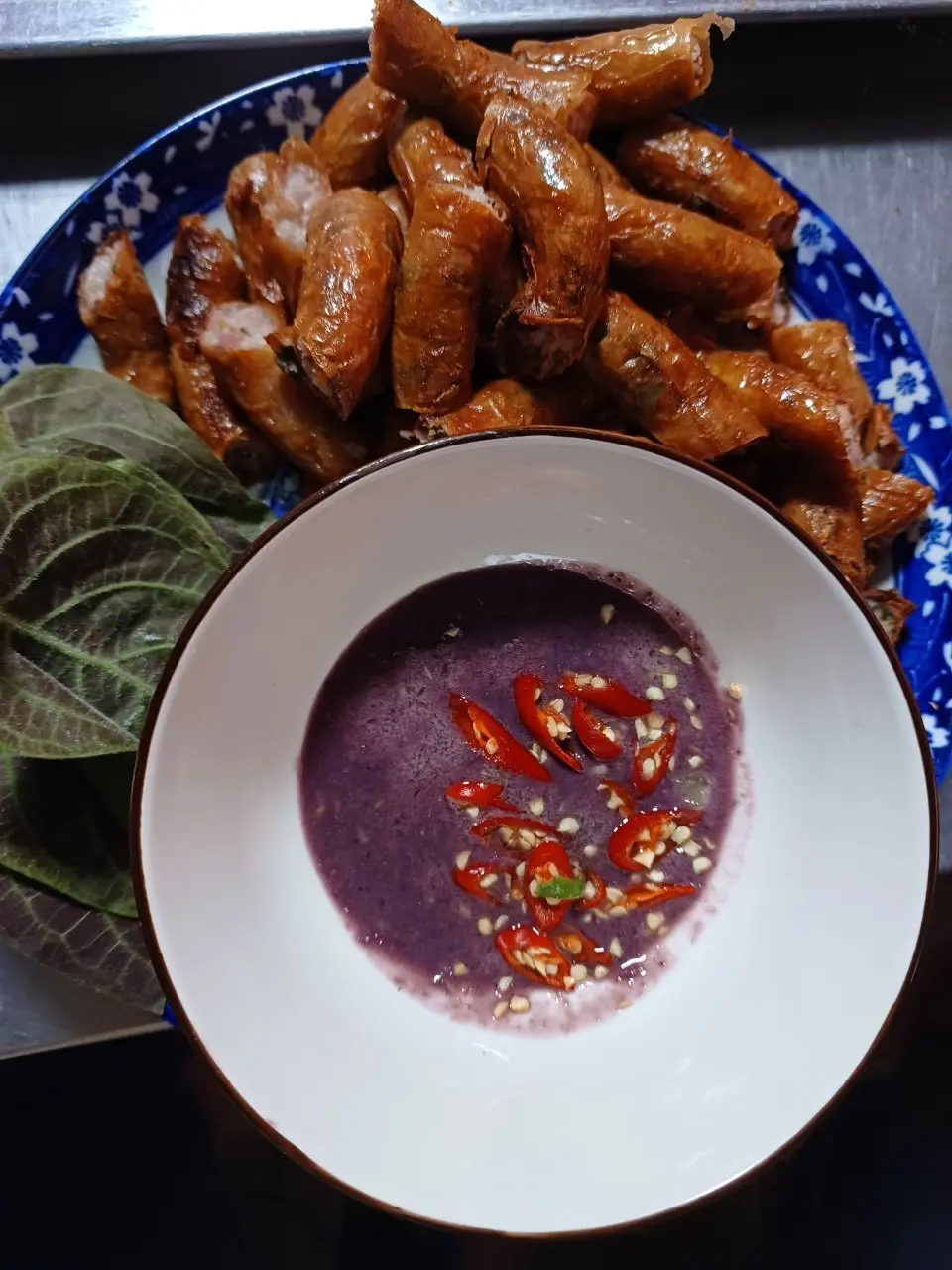 Hình ảnh Dồi Dê Chiên