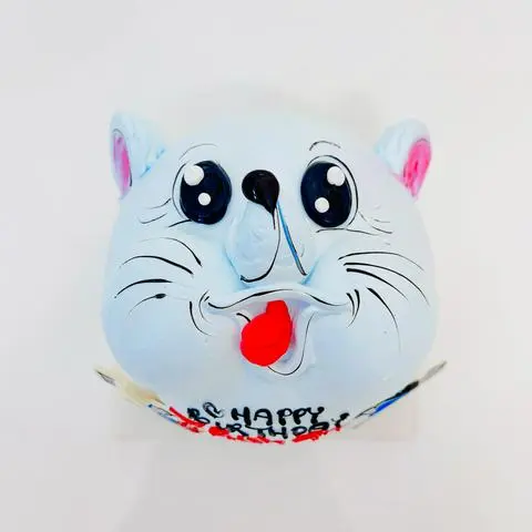 Hình ảnh bánh kem mini  mặt mèo 
