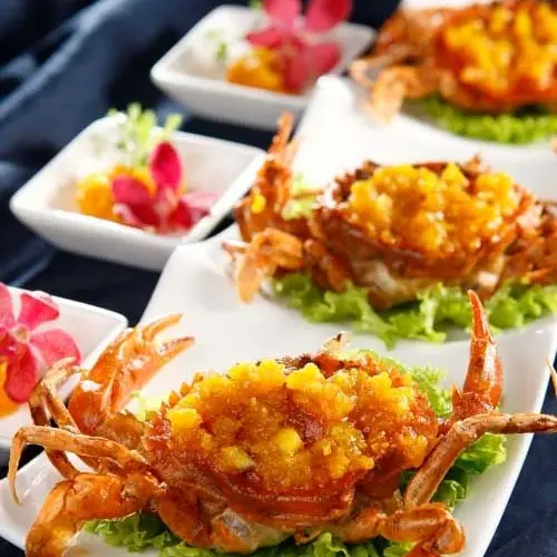 Hình ảnh CUA LỘT SỐT TRỨNG MUỐI (hoặc rang muối HK, hoặc rang me)