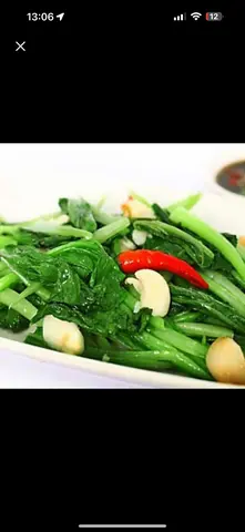 Hình ảnh Cải ngọt xào tỏi