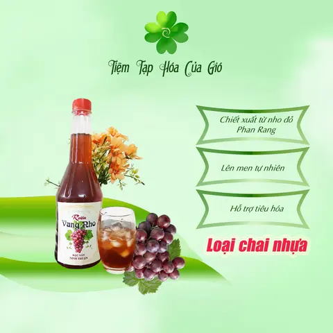Hình ảnh Nước nho ủ lên men chai nhựa