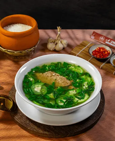 Hình ảnh Canh cua rau đay - cà pháo