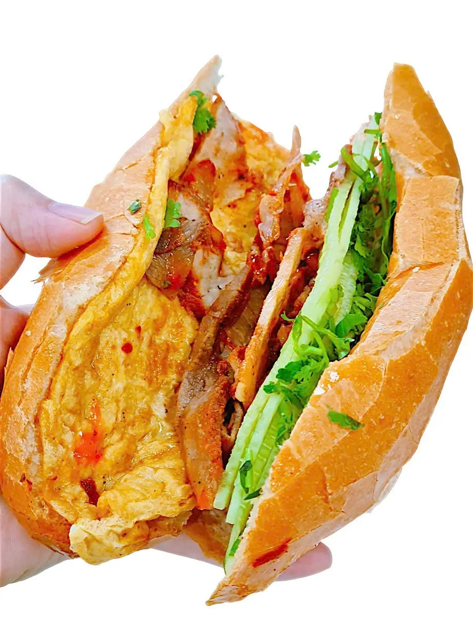 Hình ảnh Bánh Mì Thịt Xá Xíu Khìa + Trứng