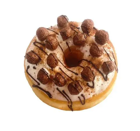 Hình ảnh Donut Milo trắng
