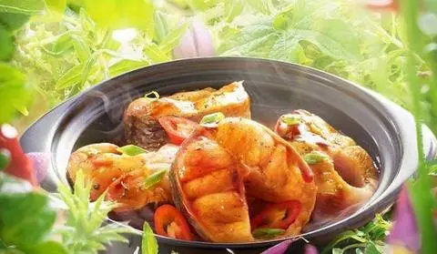 Hình ảnh cá bóp kho tiêu
