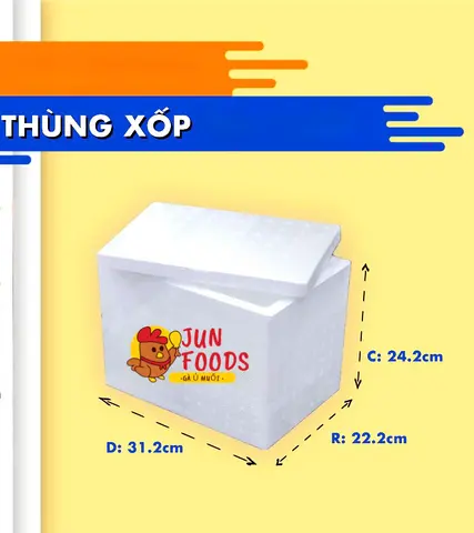 Hình ảnh Hộp Xốp Đóng Gà