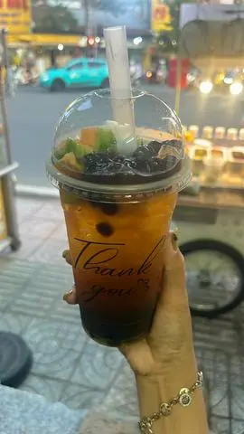 Hình ảnh HỒNG TRÀ DƯA LƯỚI TRÂN CHÂU ĐEN XÌ