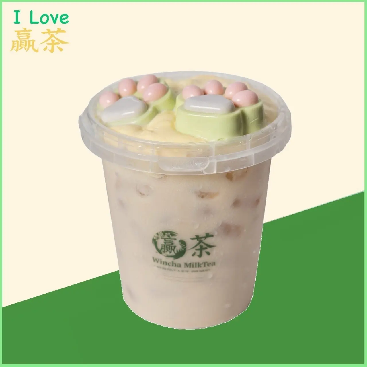 Hình ảnh Ly Trà Sữa Kem Cheese và 2 Chân Mèo Size L