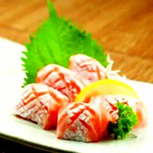 Hình ảnh S07 - Salmon belly sashimi - Bụng cá hồi