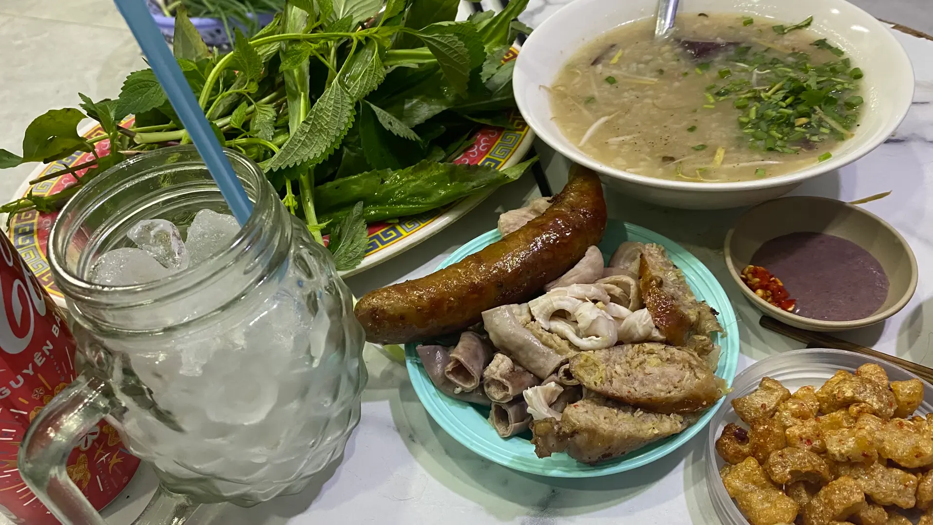 Hình ảnh cháo da heo