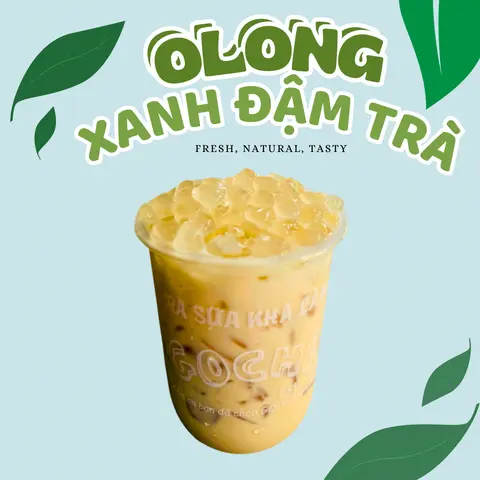 Hình ảnh Oloong xanh đậm trà size M