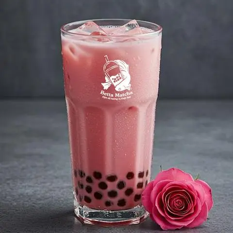 Hình ảnh Trà Sữa Hoa Hồng Trân Châu