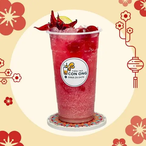 Hình ảnh Trà Hibi Sữa Hồng