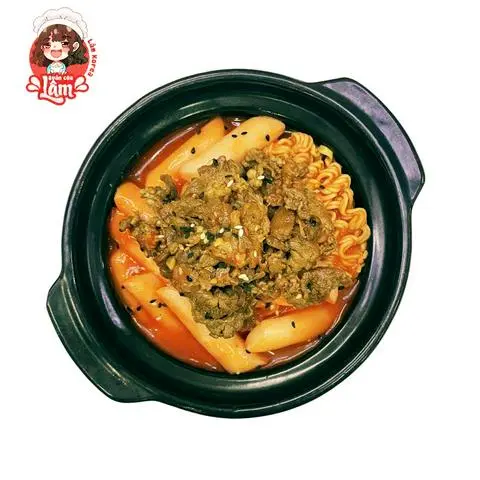 Hình ảnh Mì gói trộn tokbokki bò 