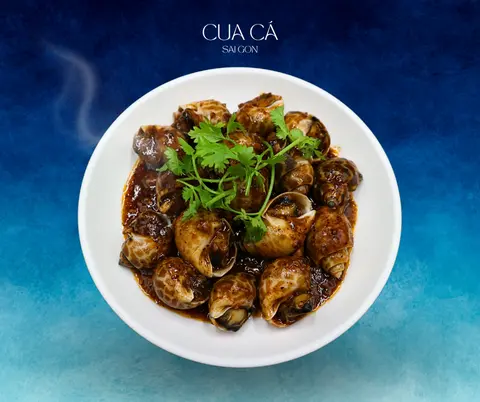 Hình ảnh Ốc Hương Quế Sốt Tiêu Đen 150gr