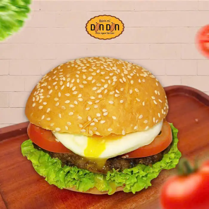 Hình ảnh HAMBURGER NHÂN ỐP LA