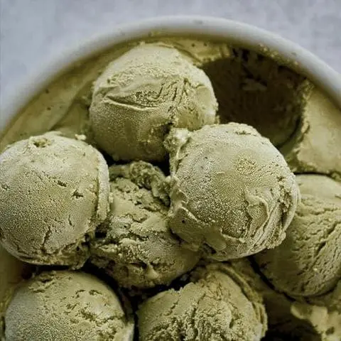 Hình ảnh Kem Viên Houjicha