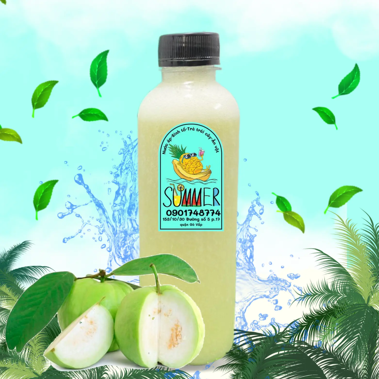 Hình ảnh Nước Ép Ổi Chai 330ml