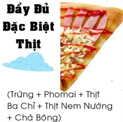 Hình ảnh Crepe Đặc Biệt Thịt