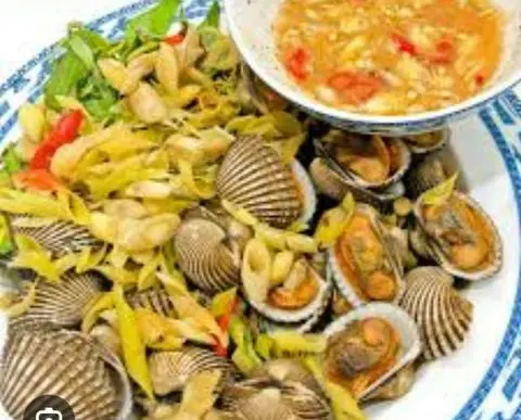 Hình ảnh Sò huyết hấp sả