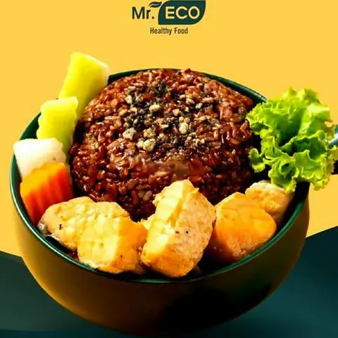 Hình ảnh Cơm gạo lứt cá hồi sốt teriyaki