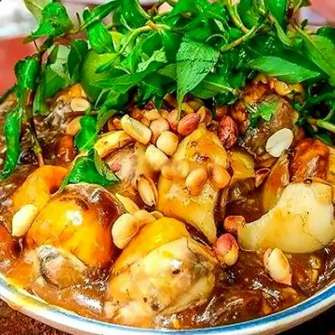 Hình ảnh 2 Phần Vịt Lộn Xào Me +2 Bắp Nếp Xào Trứng Xúc Xích + 3 Hột Vịt Lộn