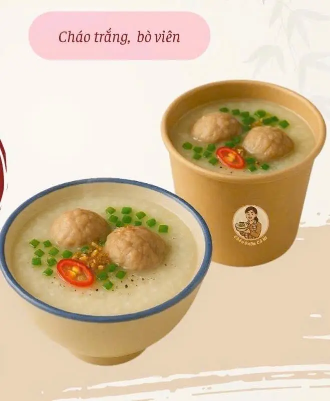 Hình ảnh Cháo bò viên