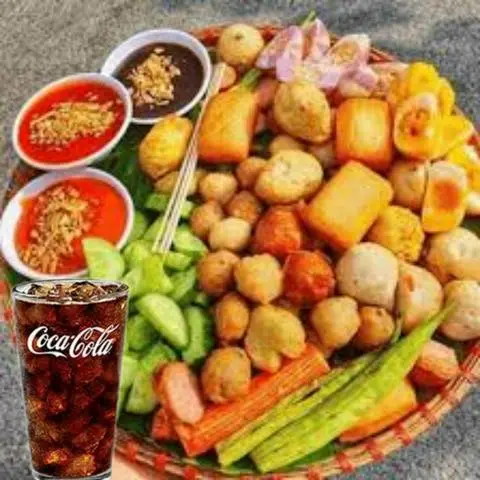 Hình ảnh Combo Cá Viên Chiên Phần Nhỏ  - 1 Nước Tuỳ Chọn 