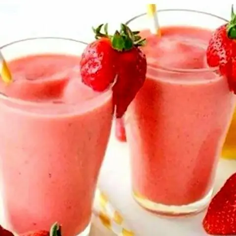 Hình ảnh Sinh tố mãng cầu dâu