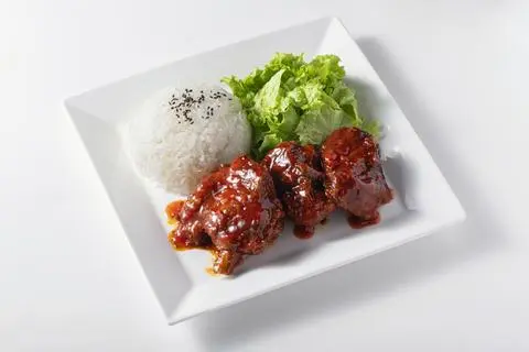Hình ảnh Cơm sườn sốt BBQ