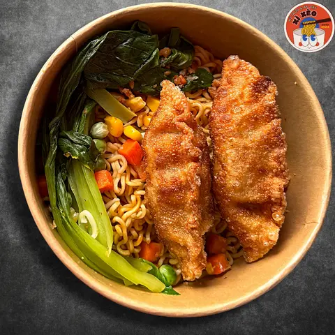 Hình ảnh Mì Trộn Indomie Mandu Chiên - Ngon Chuẩn Vị Hàn