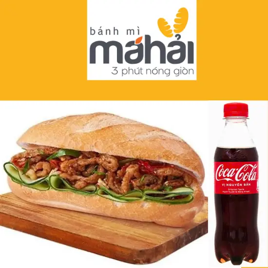 Hình ảnh Combo Bánh Mì Nhiều Chả Cá + Coca 