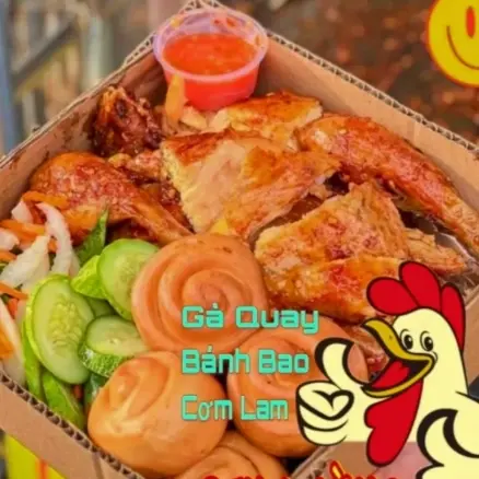 Hình ảnh Gà quay 1 con - 4 bánh