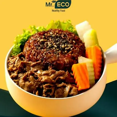 Hình ảnh Cơm gạo lứt bò sốt teriyaki