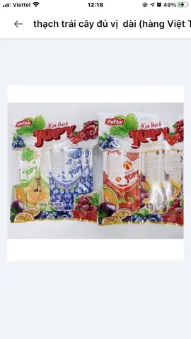 Hình ảnh thạch trái trây jopy ( hàng việt thái)