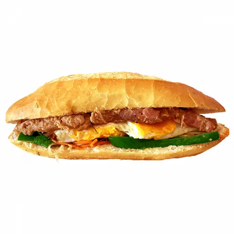 Hình ảnh Bánh Mì Thịt Nướng & Ốp La